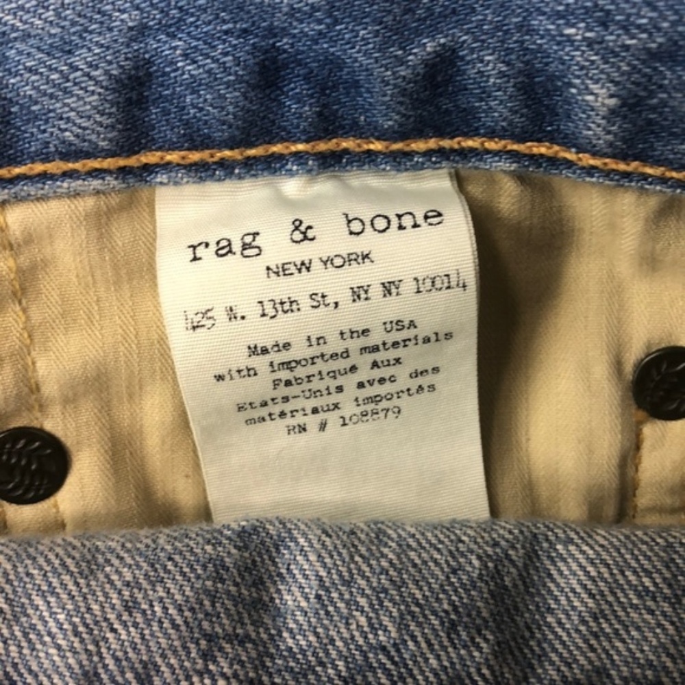 SOLD NWT Rag & Bone Standard Issue Fit 2 Slim Jean - Picture 7 of 7